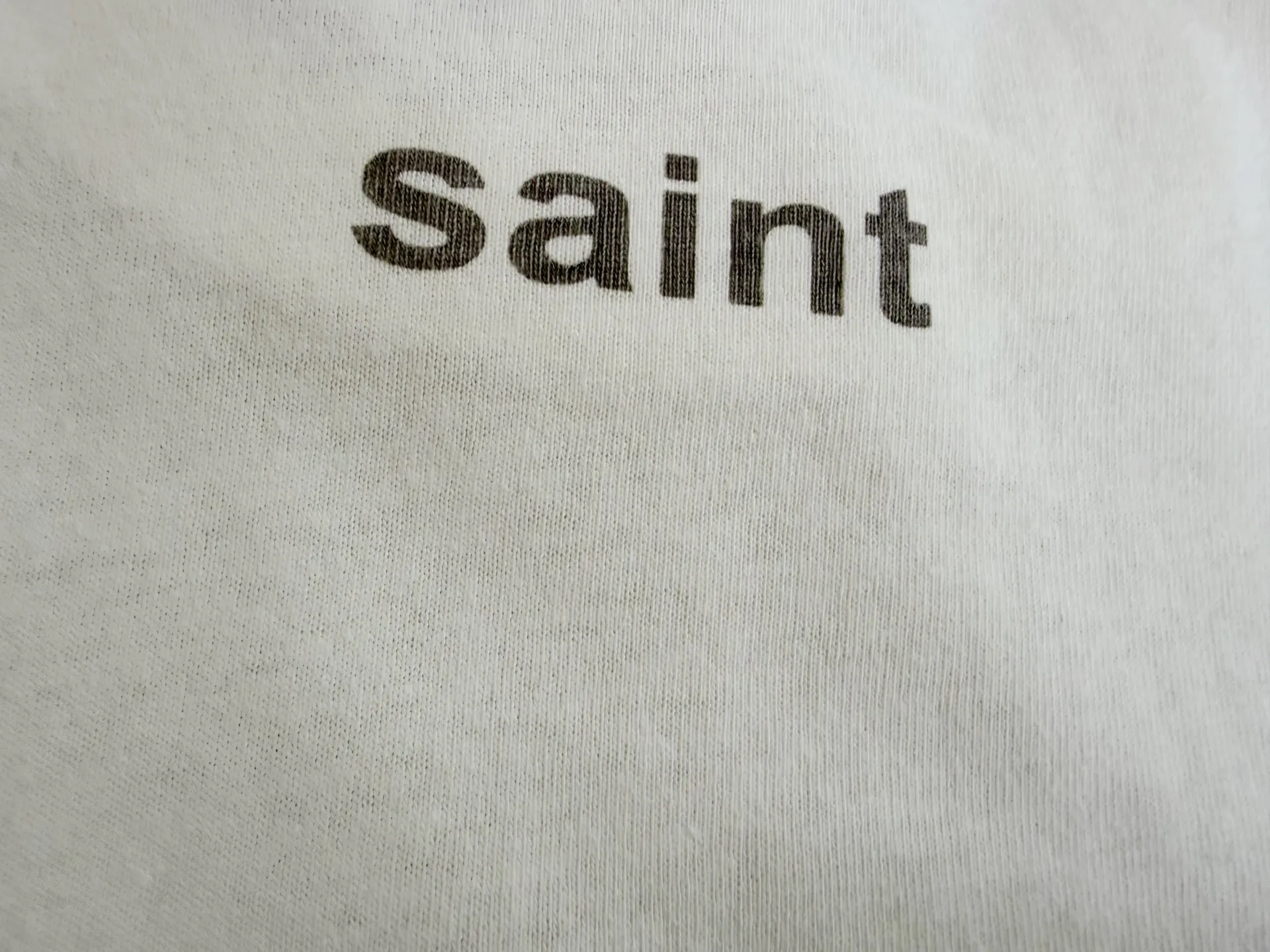 ❥8031#P116 Saint Mxxxxxx short-sleeved T-shirt, made of soft cotton fabric, comfortable and breathable. The words "LOVE SONG" are printed on the front. It has a full street feel and a loose fit. It is suitable for daily casual or street wear. Size: (S-M-L-XL) Color: Beige